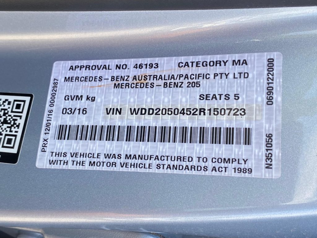 Car Wreckers - Mercedes C250 2016 Silver Auto Petrol