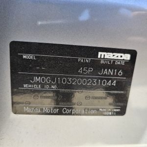 Car Wreckers - Mazda 6 2016 Silver Auto Petrol