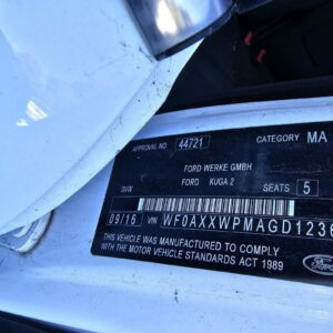 Car Wreckers - Ford Kuga 2016 White Auto Petrol - Car Parts, Used Auto Parts,