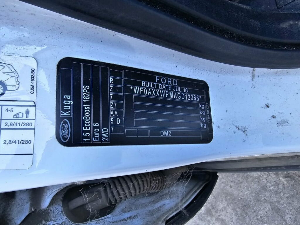 Car Wreckers - Ford Kuga 2016 White Auto Petrol - Car Parts, Used Auto Parts,