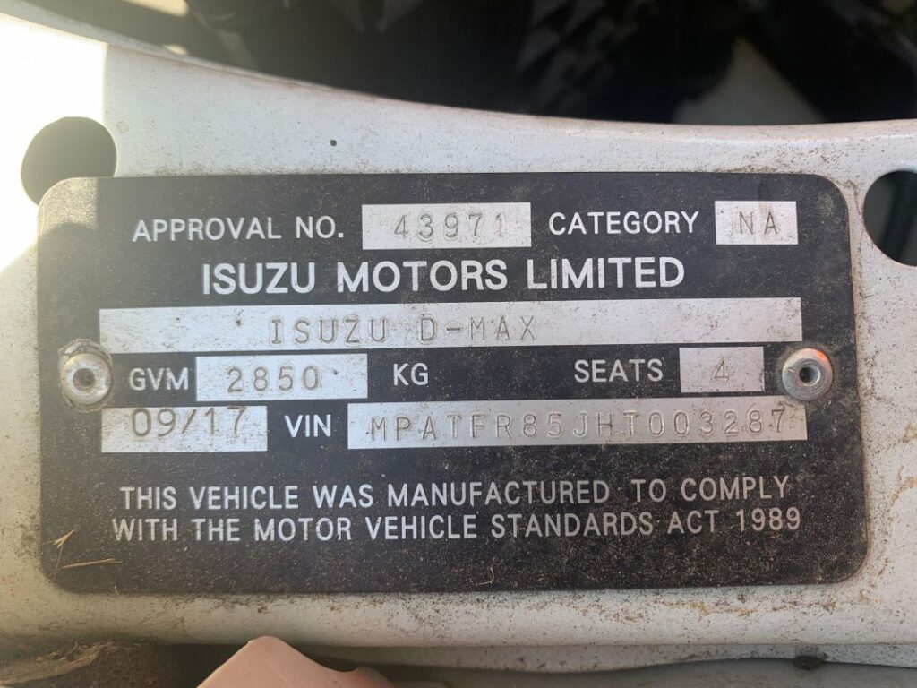 Car Wreckers - Isuzu D-Max 2017