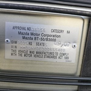 Car Wreckers - Mazda BT-50 2007