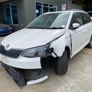 Car Wreckers - Skoda Fabia 2017 White Auto Petrol