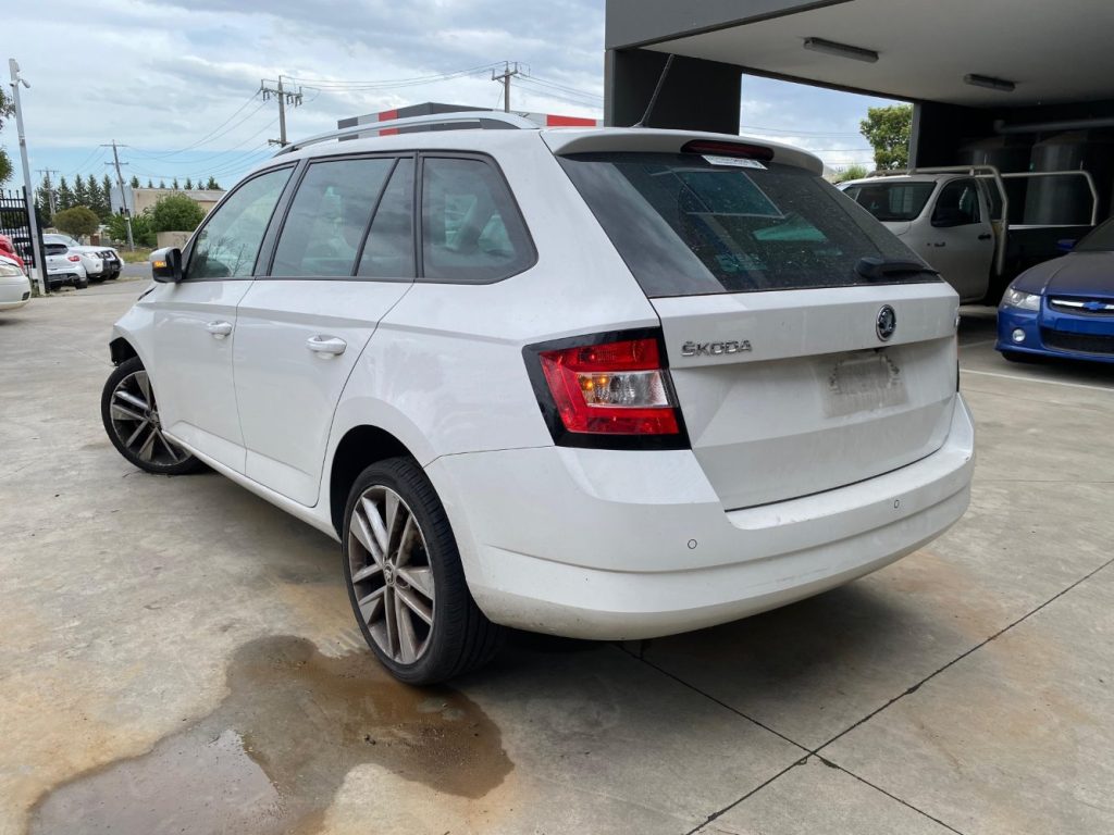 Car Wreckers - Skoda Fabia 2017 White Auto Petrol