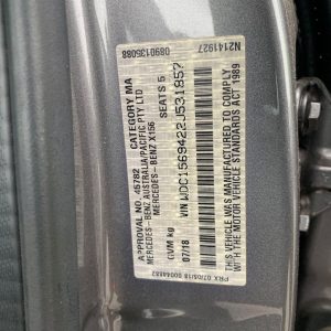 Car Wreckers - Mercedes GLA180 2018 Silver Auto Petrol