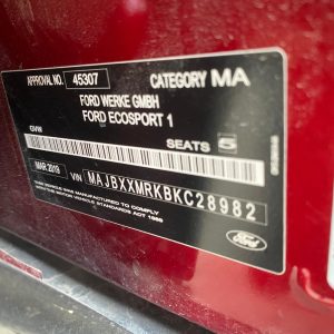 Car Wreckers - Ford Ecosport 2019 Red Auto Petrol