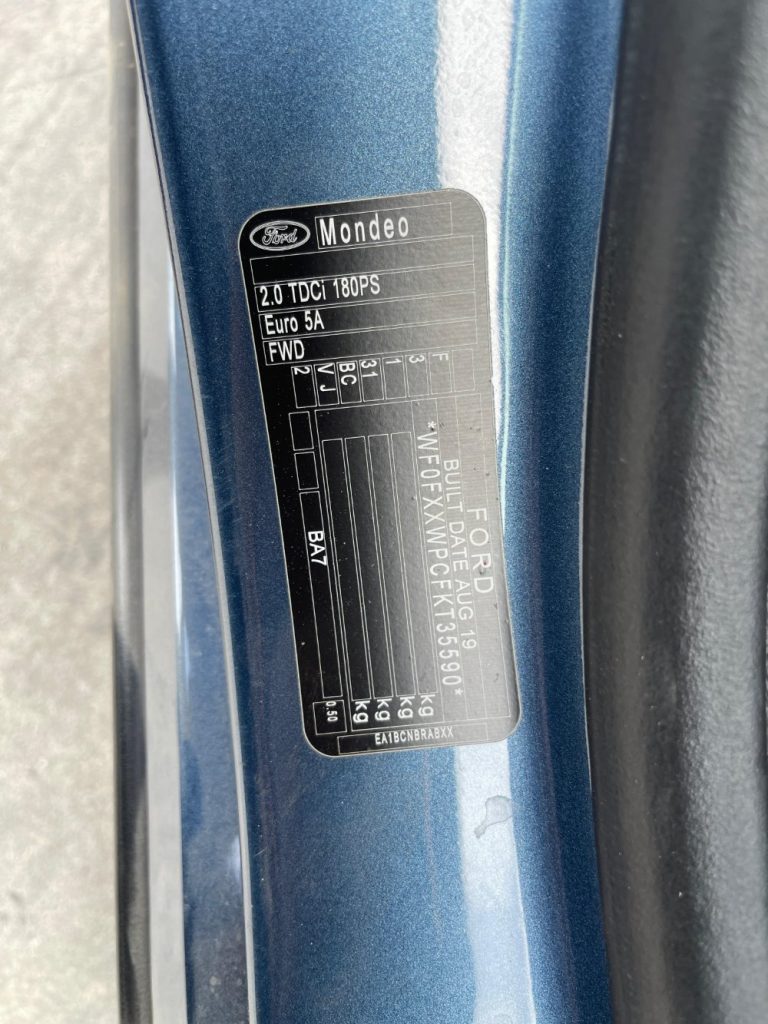 Car Wreckers - Ford Mondeo 2019 Blue Auto Diesel