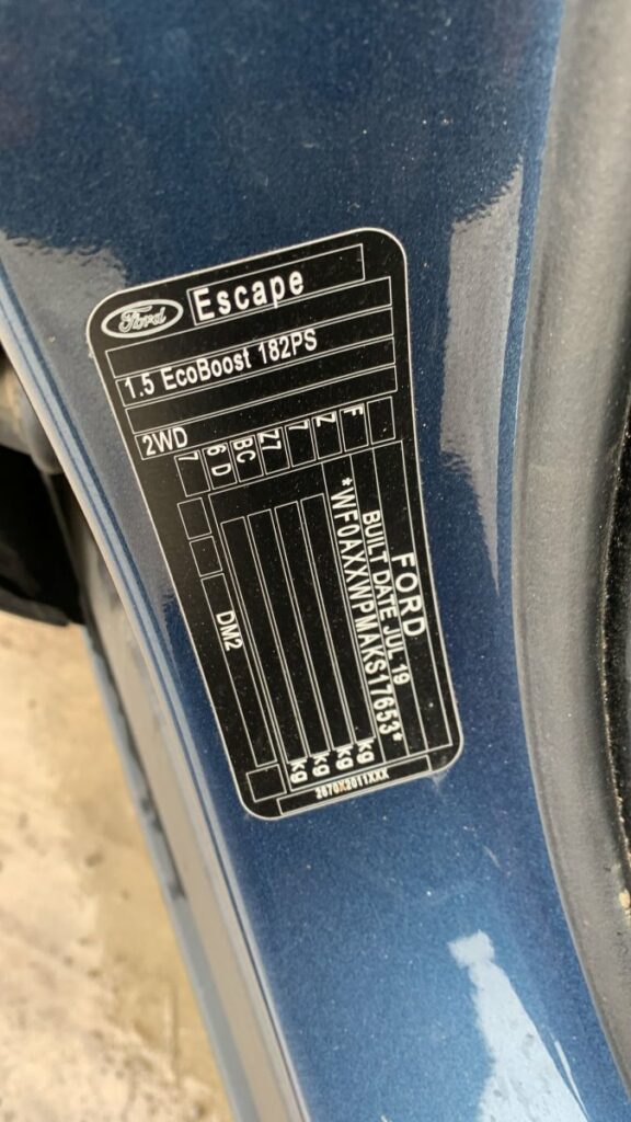 Car Wreckers - Ford Escape 2019 ZG 1.5L