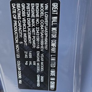 Car Wreckers - Haval H6S 2023 Grey Auto Petrol