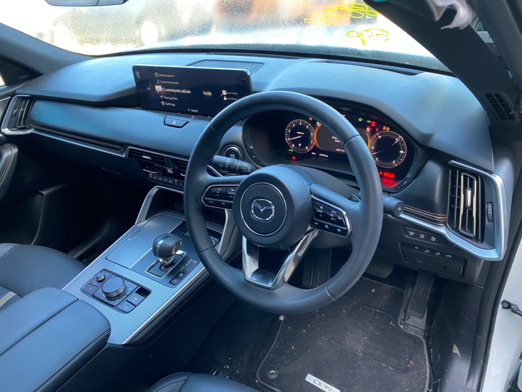 Car Wreckers - Mazda CX-90 2023 White Auto Petrol