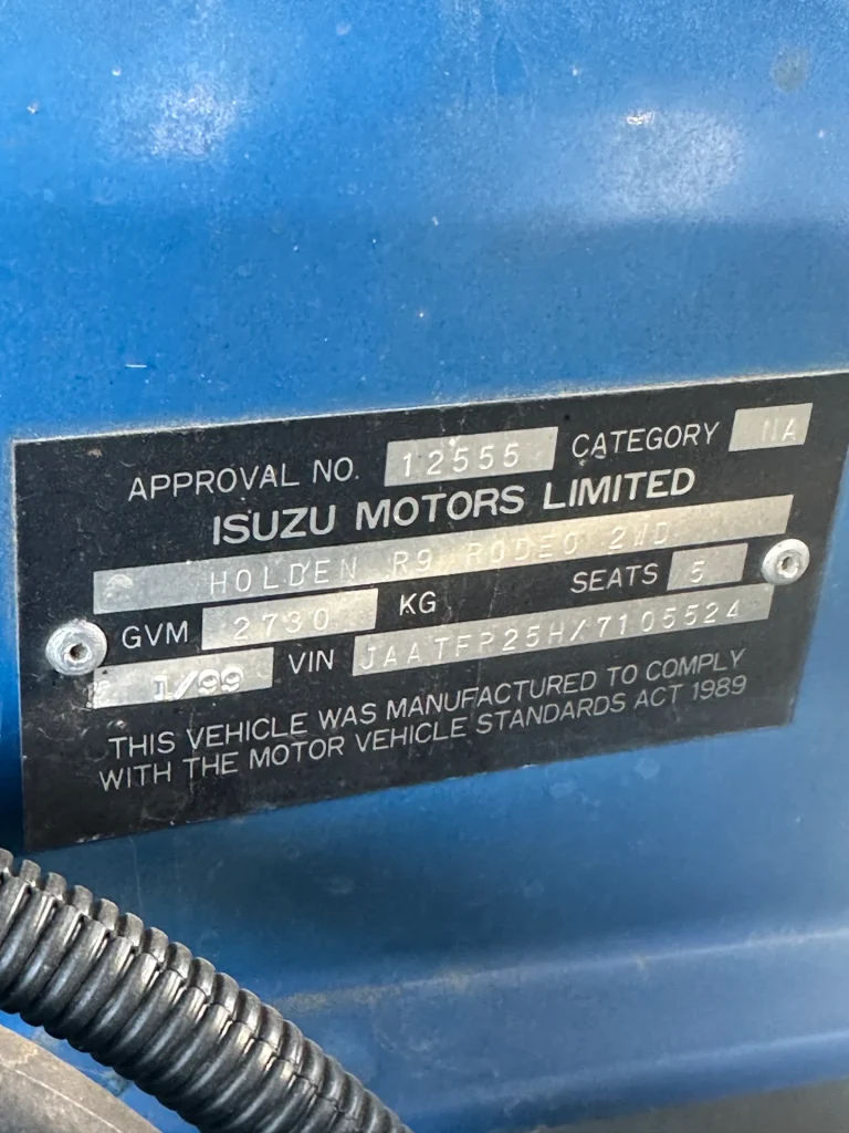 Holden Rodeo 1998 Blue Auto Petrol