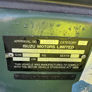 Holden Frontera 2000 Green Manual Petrol