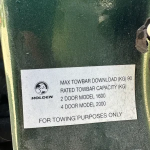 Holden Frontera 2000 Green Manual Petrol