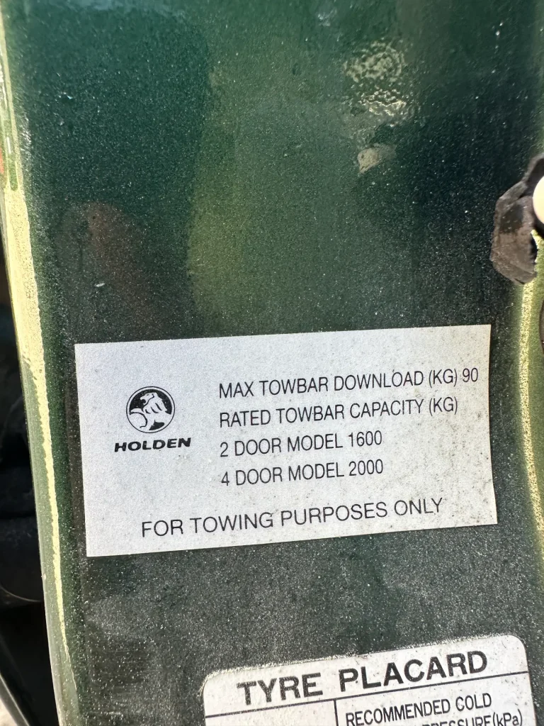 Holden Frontera 2000 Green Manual Petrol