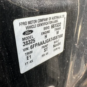 Ford Territory 2004 Black Petrol
