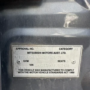 Mitsubishi Lancer 2007 Grey Auto Petrol