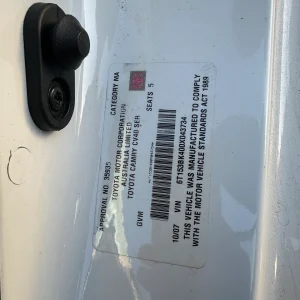 Toyota Camry 2007 White Auto Petrol