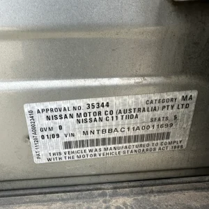 Nissan Tiida 2008 Silver Auto Petrol