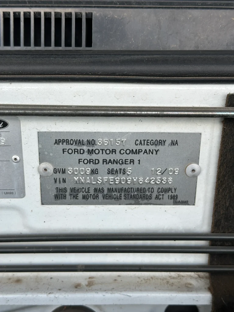 Ford Ranger 2009 White Manual Diesel