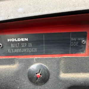 Holden Cruze 2009 Red Auto Petrol