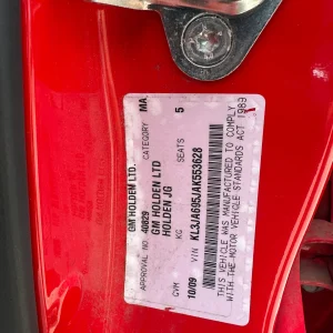 Holden Cruze 2009 Red Auto Petrol