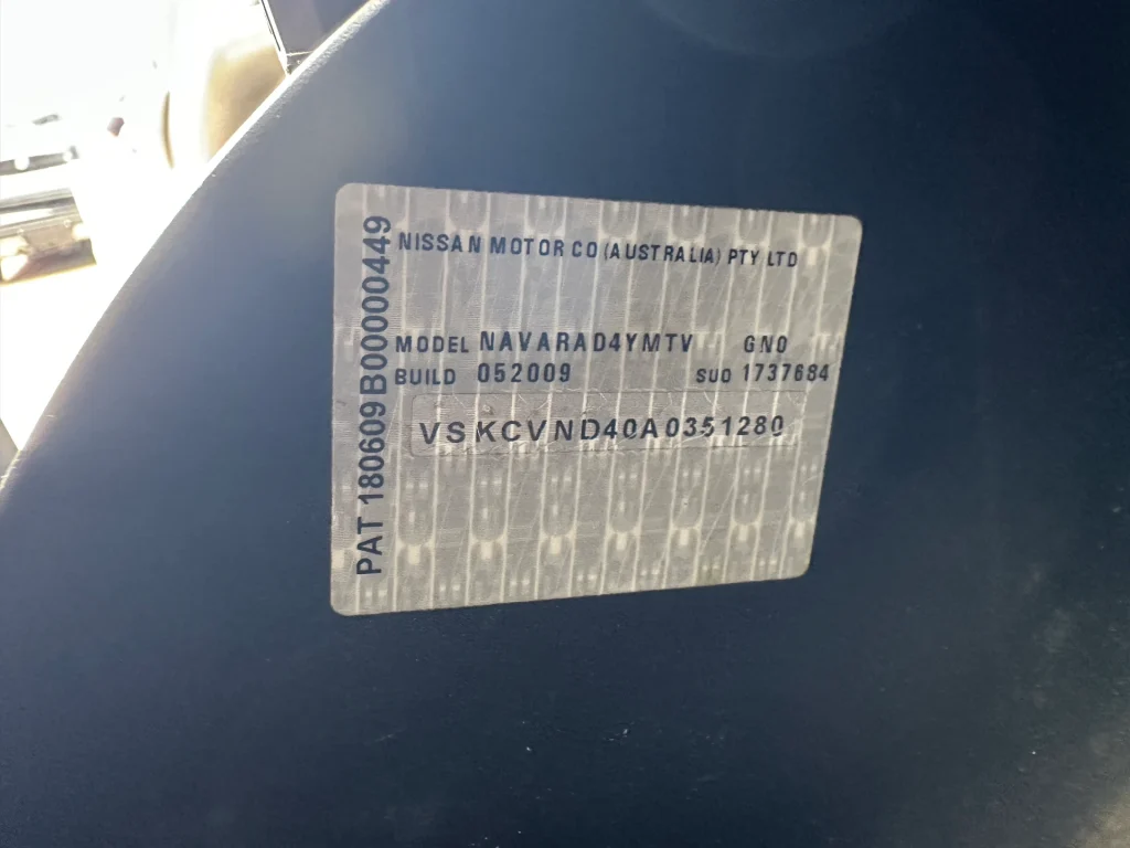 Nissan Navara 2009 Black Man Diesel