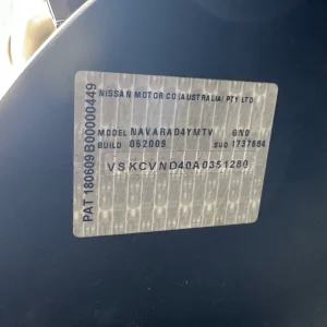 Nissan Navara 2009 Black Man Diesel