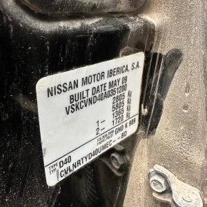 Nissan Navara 2009 Black Man Diesel