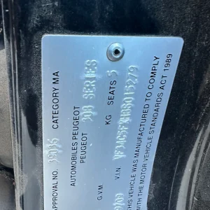 Peugeot 308 2009 Black Manual Petrol