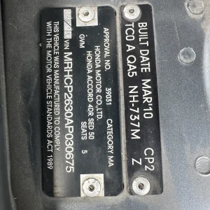 Honda Accord 2010 Grey Auto Petrol