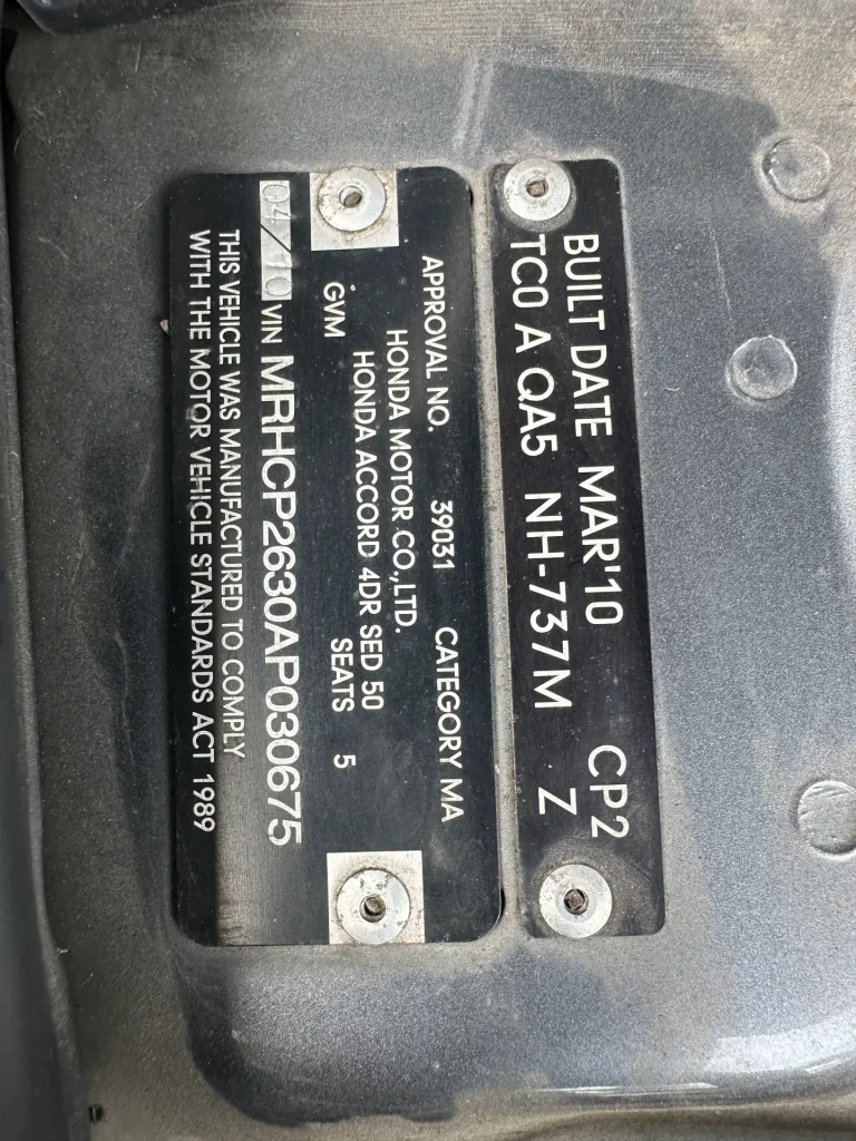 Honda Accord 2010 Grey Auto Petrol