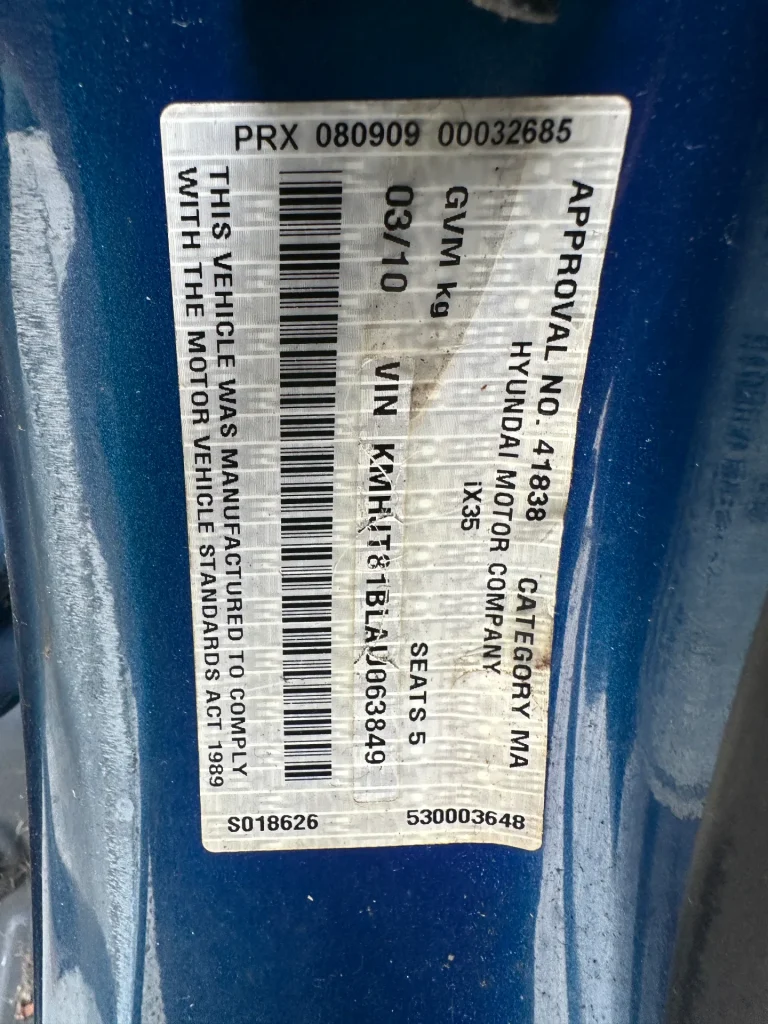 Hyundai ix35 2010 Blue Manual Petrol