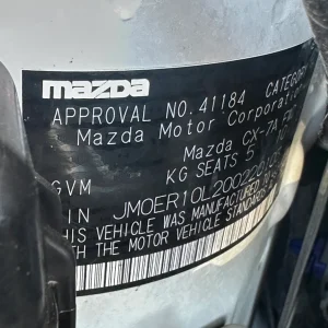 Mazda CX7 2010 White Auto Petrol