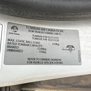 Holden Commodore 2012 White Auto Lpg