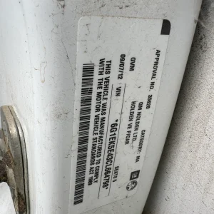 Holden Commodore 2012 White Auto Lpg