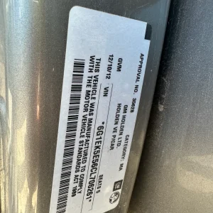 Holden Commodore 2012 Grey Auto Petrol