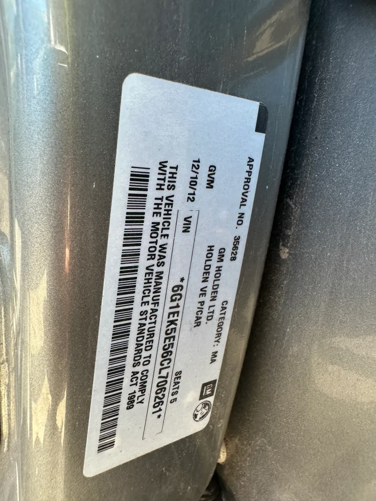 Holden Commodore 2012 Grey Auto Petrol