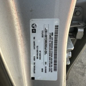 Holden Cruze 2012 Silver Auto Petrol