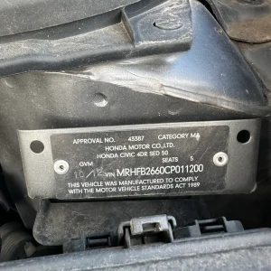 Honda Civic 2012 Grey Auto Petrol