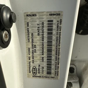 Kia Sorento 2012 White Auto Diesel