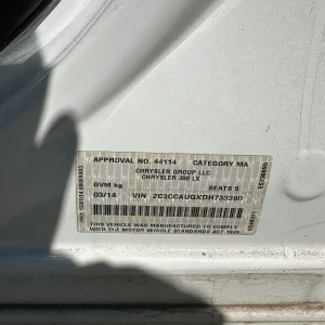 Chrysler 300c 2013 White Auto Petrol