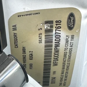 Ford Kuga 2013 White Auto Diesel