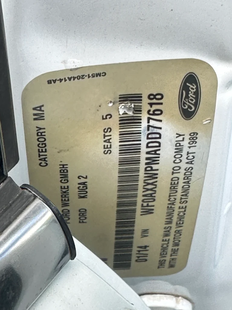 Ford Kuga 2013 White Auto Diesel