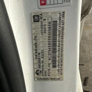 Holden Barina 2013 White Auto Petrol