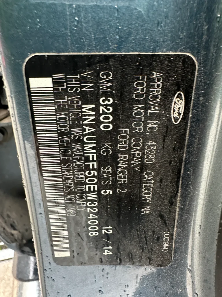 Ford Ranger 2014 Blue Auto Diesel