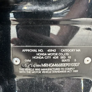 Honda City 2014 Black Auto Petrol