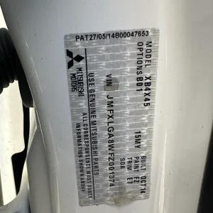 Mitsubishi ASX 2014 White Auto Diesel