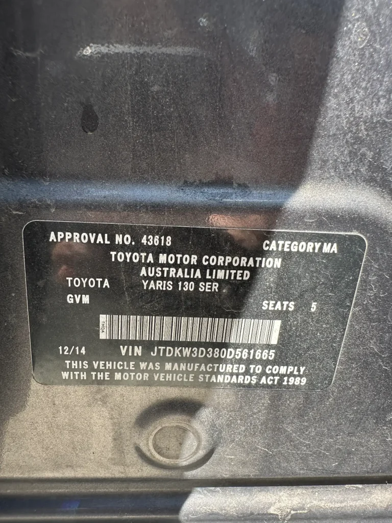 Toyota Yaris 2014 Grey Auto Petrol