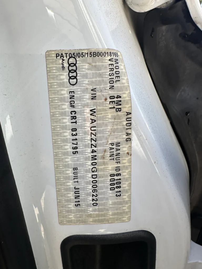 Audi Q7 2015 White Auto Diesel
