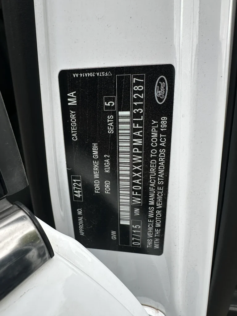 Ford Kuga 2015 White Auto Petrol
